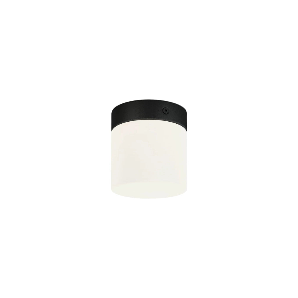 Plafoniera bagno Nowodvorski Cayo vetro bianco/nera G9 IP44