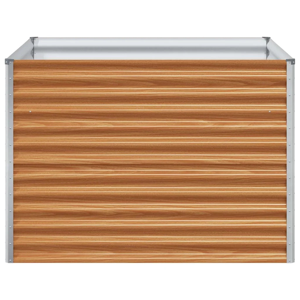 Fioriere | Cassetta per fiori | Letto rialzato da giardino 98 x 100 x 68 cm Acciaio zincato