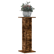 vidaXL Supporti per Piante 2 pz Rovere Fumo 30x30x80 cm in Truciolato