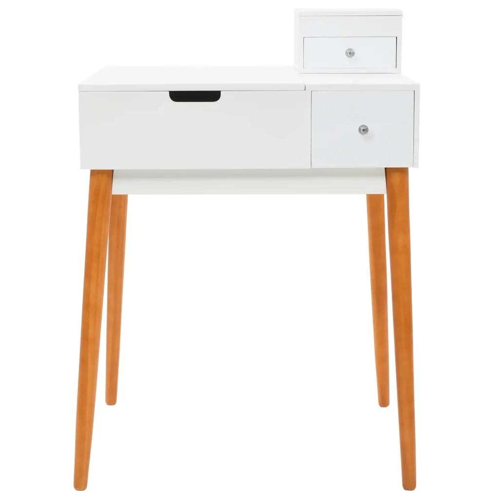 Toletta con Specchio-Tavolo da Vanit¨¤ in MDF 60x50x86 cm
