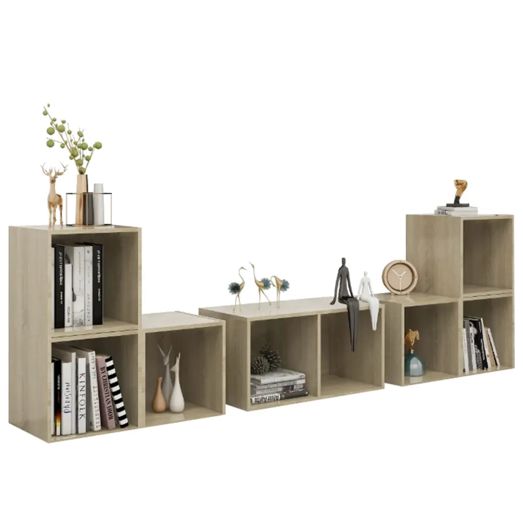 Set Mobile TV 6 pz Rovere Sonoma in Legno Multistrato 3080054