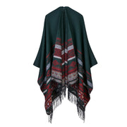 Sciarpa da donna in cashmere, reversibile, modello allungabile