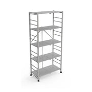 Minori, Scaffali 5 Ripiani, 71x38x156h cm Grigio