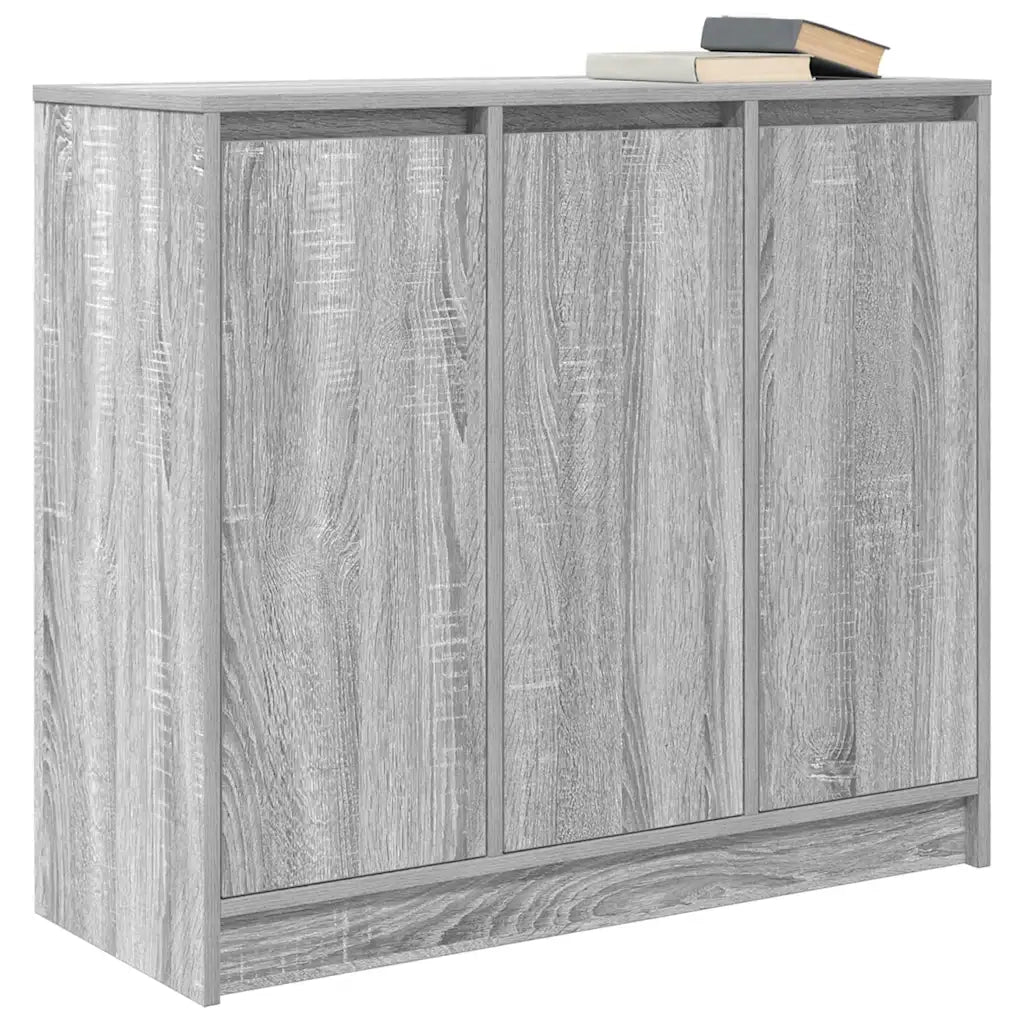 Credenza Grigio Sonoma 85x34x76 cm in Legno Multistrato 861630