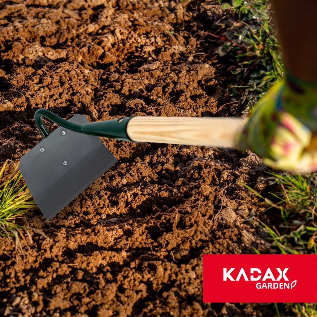 Zappa da giardino KADAX per estirpare le erbacce, lama da 14 cm, lama indurita da 125 cm.