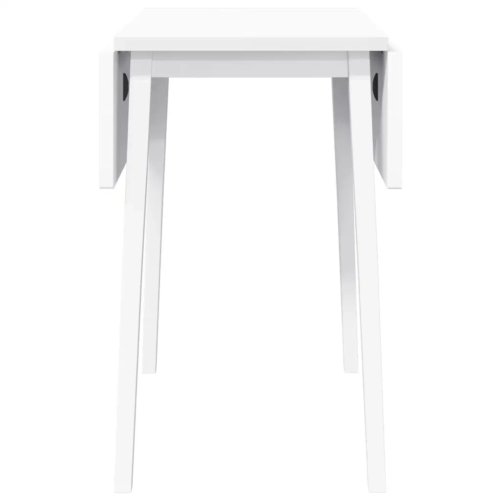 vidaXL Tavolo da Pranzo Bianco in Legno Massello di Hevea
