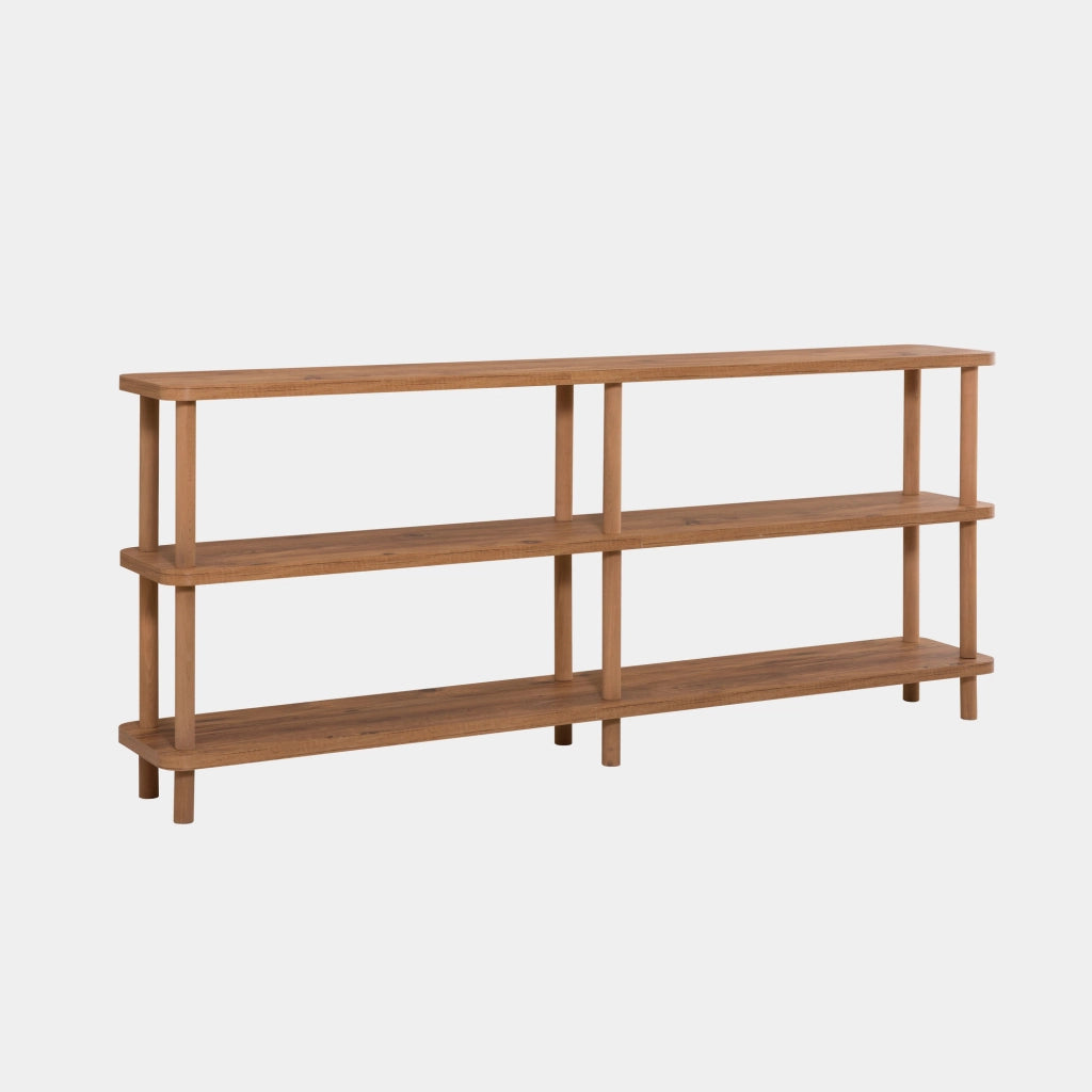 Libreria in legno "Zen" - 180 x 35 x 75 cm - Marrone