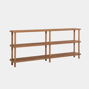 Libreria in legno "Zen" - 180 x 35 x 75 cm - Marrone