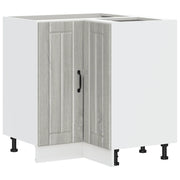 Pensile da cucina | Mobile Base ad Angolo Cucina Lucca Grigio Sonoma in Truciolato