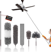 Set di Spazzole Multifunzionali Estendibili 25-256 cm - 6 pezzi per Pulizia di Alta Qualità