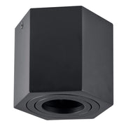Faretto plafoniera nera Hexagon 1xGU10 Polux 313188
