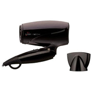 GA.MA Phon Eolic Travel, ideale per i viaggi, Ultra Leggero, Manico Pieghevole, Componenti Interni in Tormalina Per Massima Protezione, 1600 W, Sistema Bi-Volt, 4 Combinazioni di Velocità e Temperatura