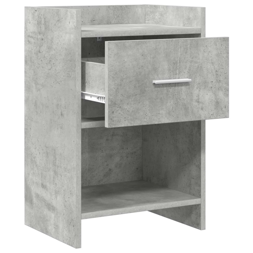 Comodini Grigio Cemento 40 x 30 x 60 cm Legno ingegnerizzato 8010985