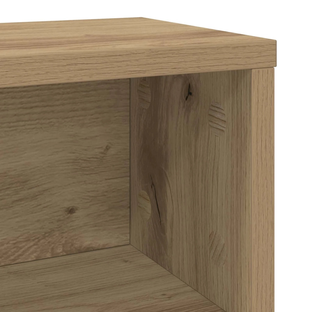 Rack per Stoccaggio CD 2 pz Rovere Artigianale 40 x 17 x 17 cm 8012728