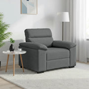 Poltrona Grigio Scuro 100x81x84 cm in Tessuto 4105288