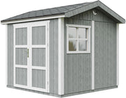 Casetta da giardino di qualit? premium 5,9 m² - H252x250x294 cm - Timbela M913A-CAVERN STEEL