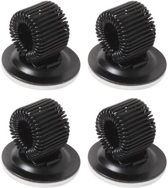 Set di 4 Orecchioni per Penna - Autoadesivi - Regolabili con Flessibile - Adatti a Tutti i Tipi di Penna - Accessori per Scrivania - Soluzione Pratica - Orecchioni per Penna