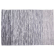 Tappeto Grigio Lana e Poliestere 140 x 200 cm Tessuto a Mano Design Moderno