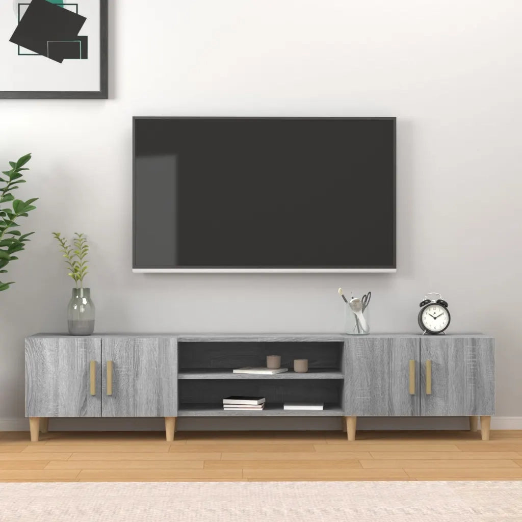 Mobile TV | Armadietto TV | Mobile Porta TV Grigio Sonoma 180x31,5x40 cm in Legno Multistrato