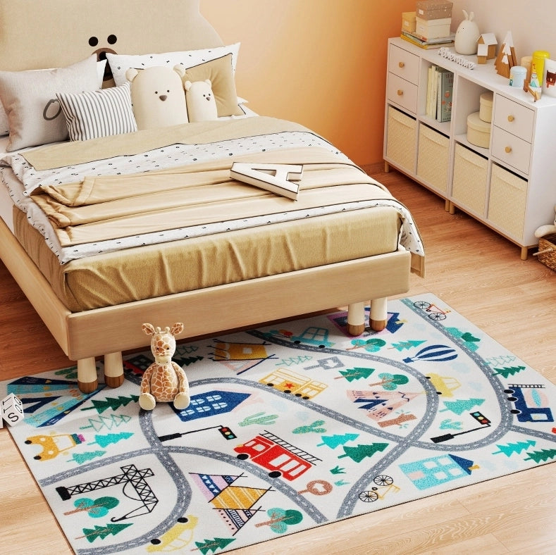Tappeto stradale multicolore in poliestere 160 x 120 cm