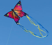 Paracadute per bambini - Rosa - 58m x 40cm - Paracadute a una sola linea - Corda per paracadute - adatto da 3 anni - Farfalla