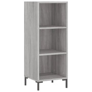 Credenza | Madia | Buffet da pranzo | Armadio da pranzo Grigio Sonoma 34,5x32,5x90 cm in Legno Multistrato