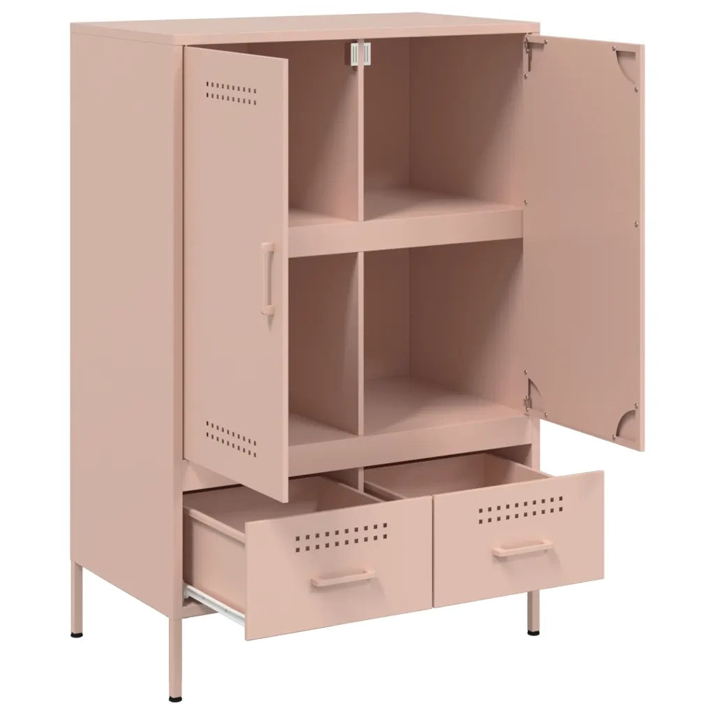Credenza Rosa 68x39x101,5 cm in Acciaio 843109