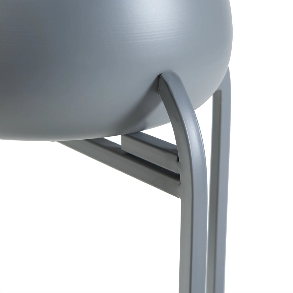 Stand Portapiante Altena 80,5 x 40 x 40 cm Metallo Grigio scuro [en.casa]