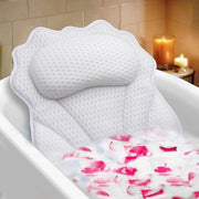 Cuscino da Bagno Ergonomico con 6 Attacchi per Capo, Spalle e Collo 4D