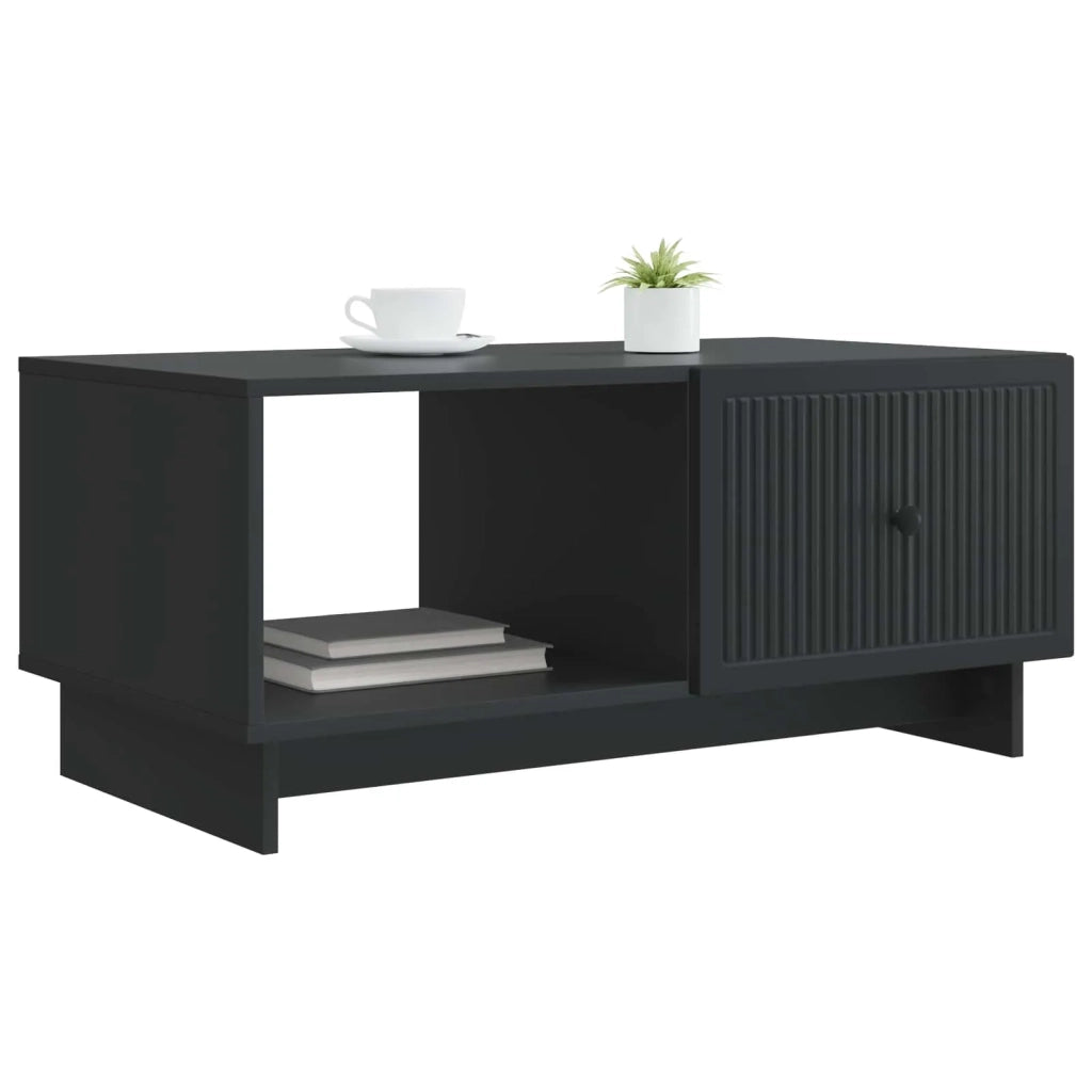 Tavolino da salotto Nero 90 x 50 x 40 cm Legno ingegnerizzato
