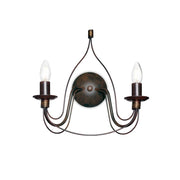 Lampada Da Parete Corte Ap2 Ruggine Ideal-Lux