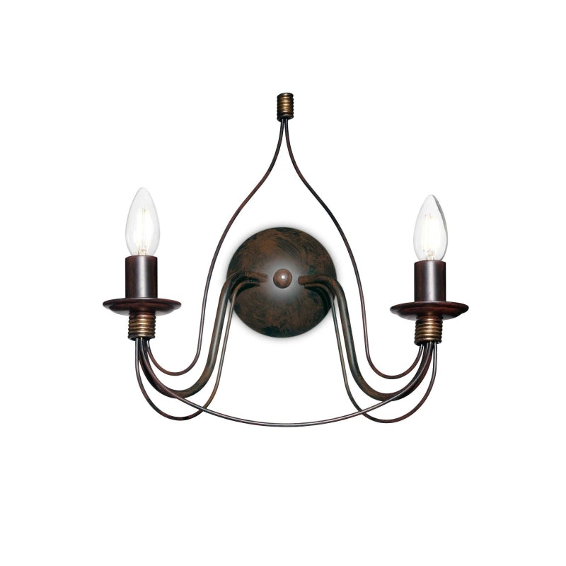 Lampada Da Parete Corte Ap2 Ruggine Ideal-Lux