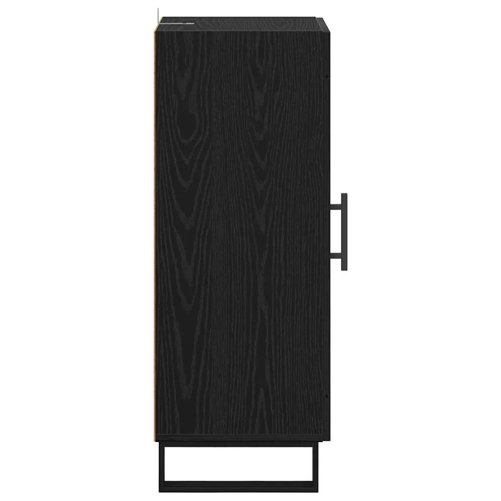Credenza | Madia | Buffet da pranzo | Armadio da pranzo Rovere Nero 34,5 x 34 x 90 cm