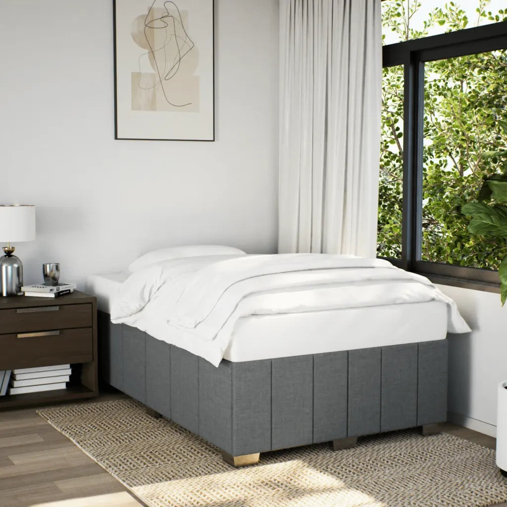 Giroletto senza Materasso Grigio Scuro 120x190 cm in Tessuto 3284819