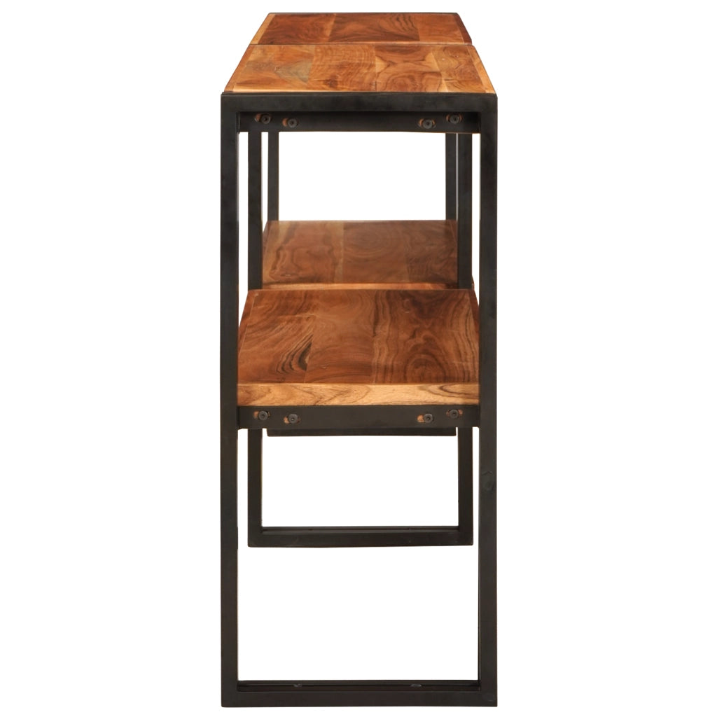 Tavolo consolle 160x33x75 cm acacia grezza solida
