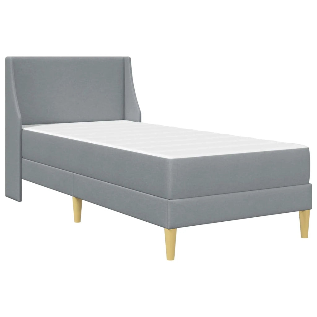 Struttura letto con materasso Grigio chiaro 80x 200 cm
