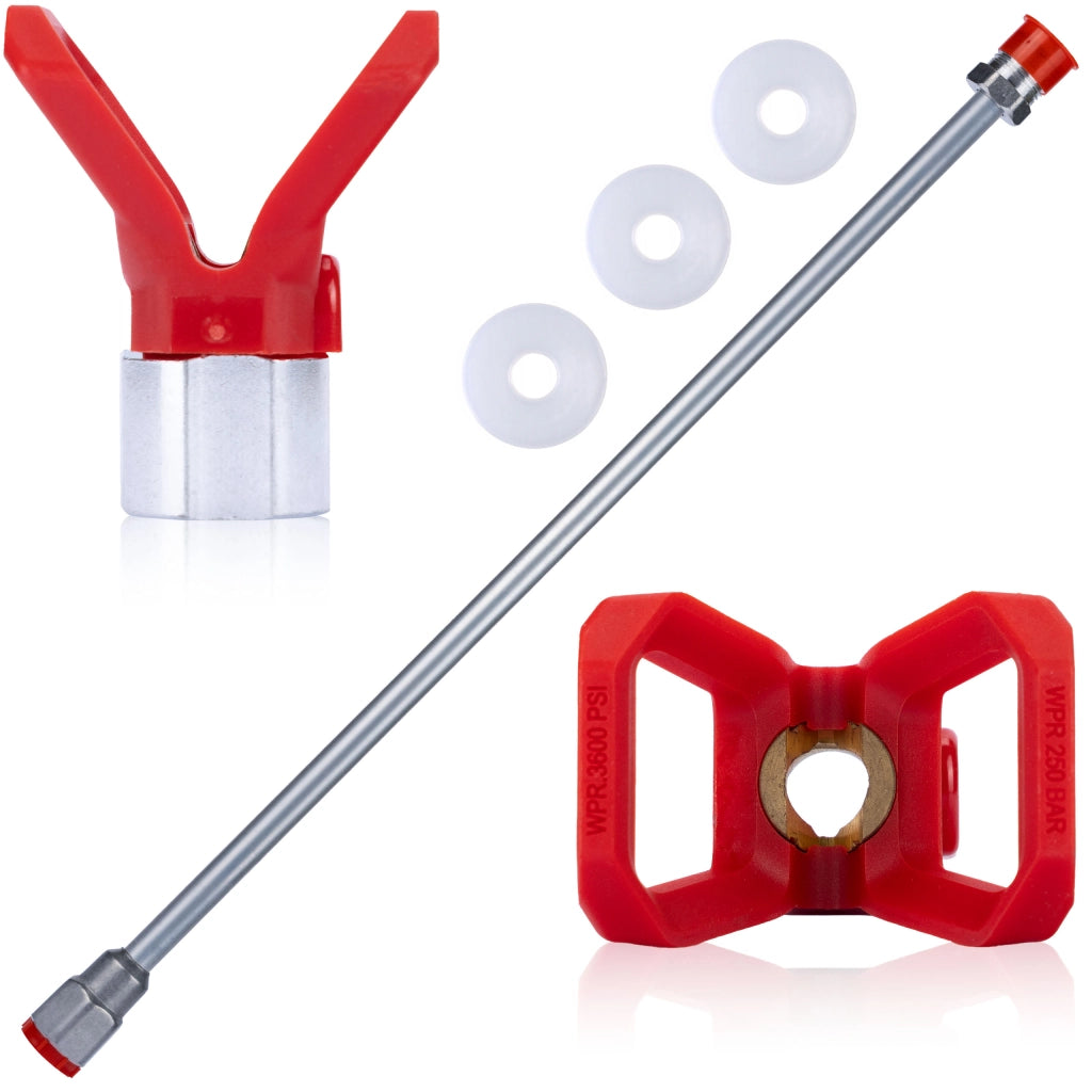 Lancia per Pistola a Spruzzo 120cm – Set con 4 Guarnizioni e Protezione Ugello in Acciaio Inox | Filettatura 7/8''