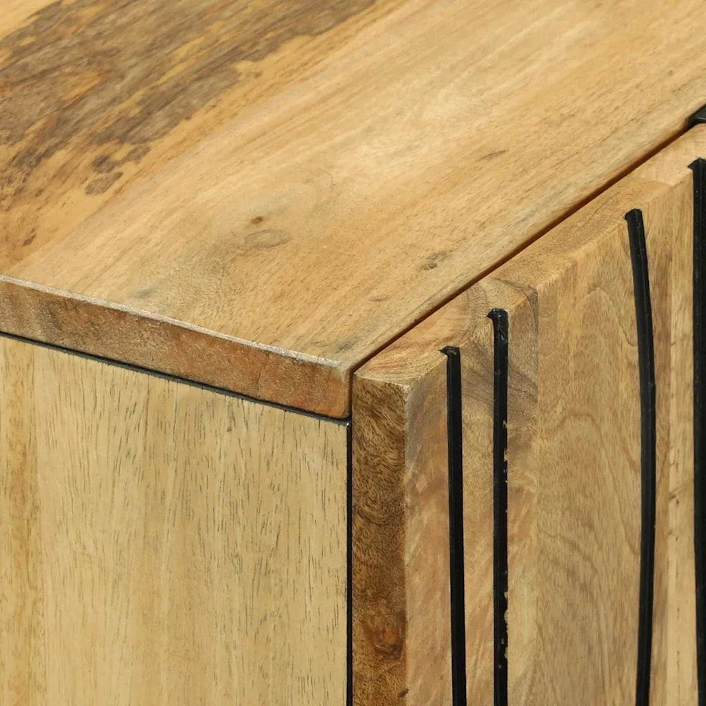 Credenza | Highboard Marrone 60 x 33 x 100 cm legno massello di mango