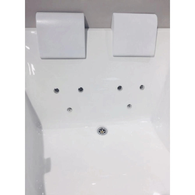 Vasca idromassaggio angolare biposto asimmetrica Radio Bluethoot 170x120cm Slosa Bianco,170x120x63cm (LxPxH) ,Sinistra,2