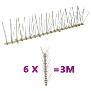 Set Dissuasori per Uccelli e Piccioni 6 pz 5 File 3 m cod mxl 70118