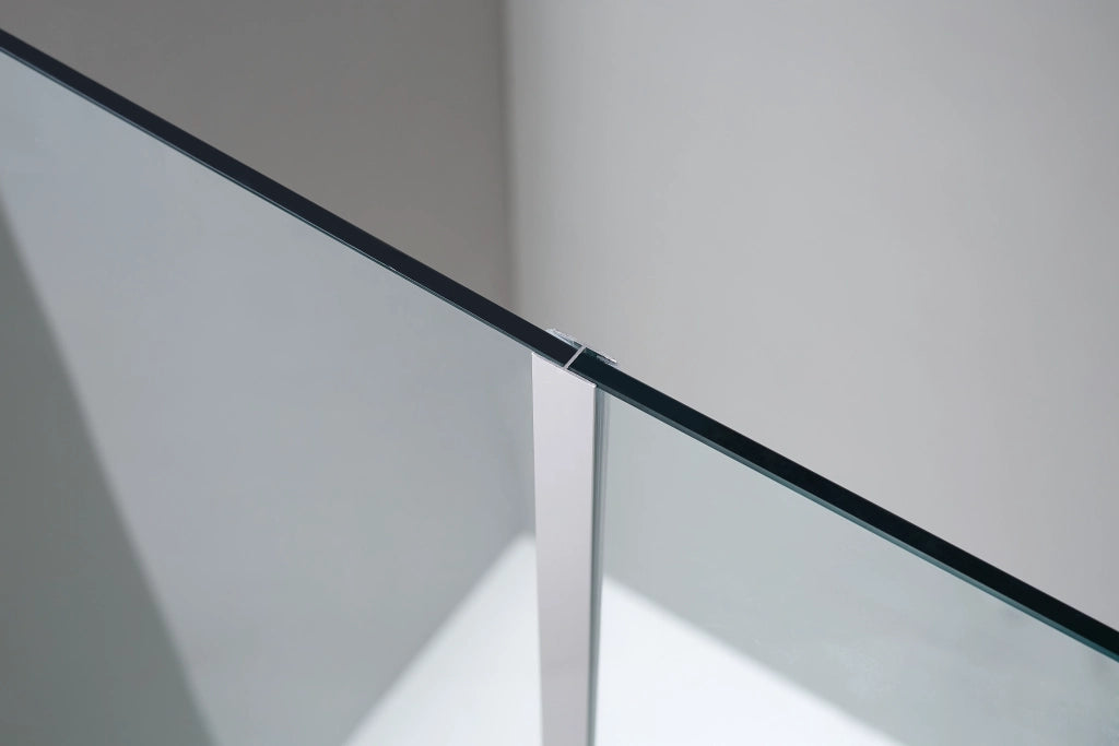 Parete walk-in SCREEN fissa + battente 70 cm (66,5-68,0), anta 40 cm, vetro trasparente, cromo lucido