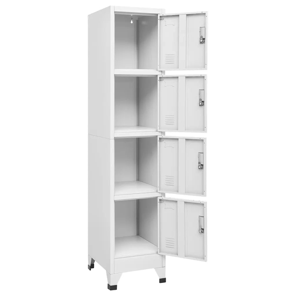 Armadietto a Chiave a 4 Scomparti 38x45x180 cm 244475