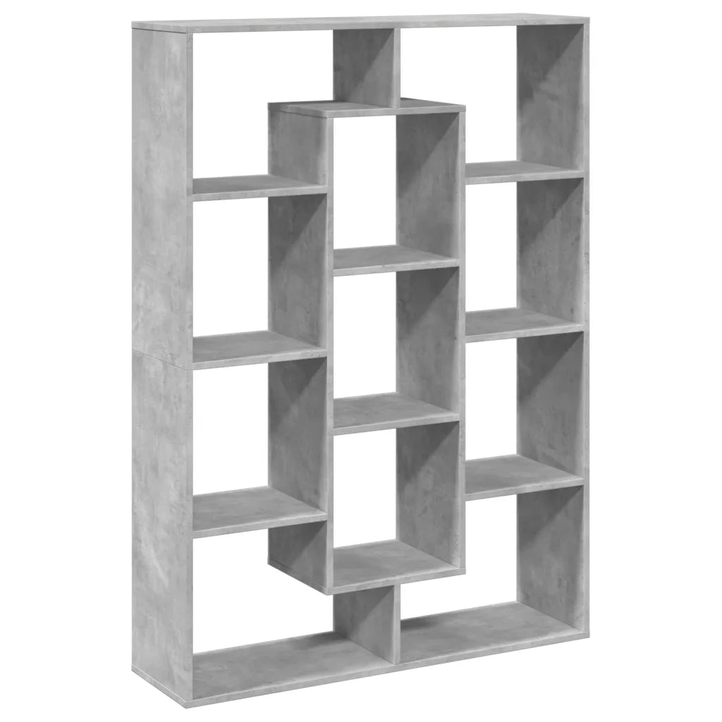 Libreria Grigio Cemento 102x29x143 cm in Legno Multistrato 3310301