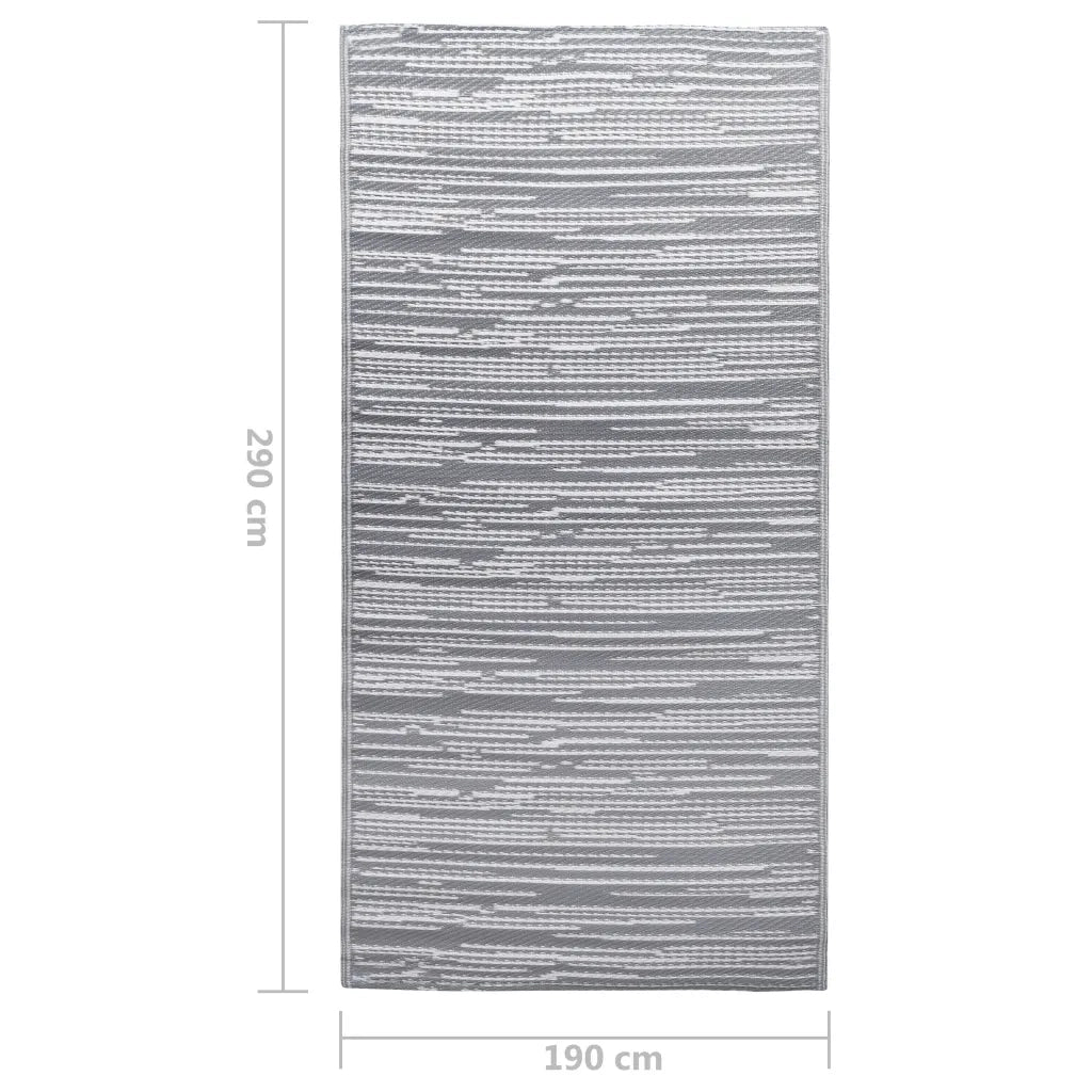 Tappeto da Esterni ARAKIL Grigio 190x290 cm in PP CFW8324636