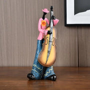 Figurine musicali da parete - decorazione per la casa - melodie classiche da suonare - ornamenti scultorei - utilizzo per scaffali libri - armadi - tavoli - ufficio casa - bar hotel
