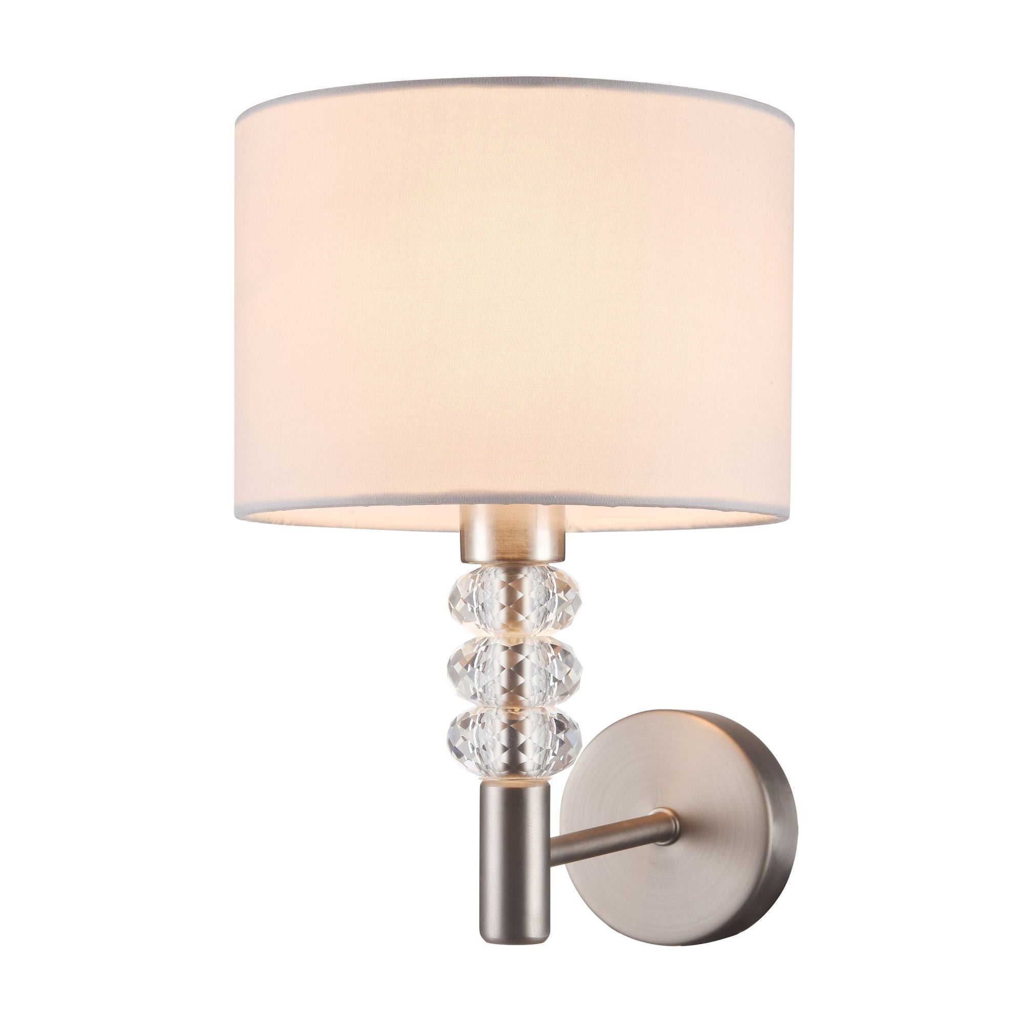Lampada da parete Modern in Metallo Lincoln Nickel