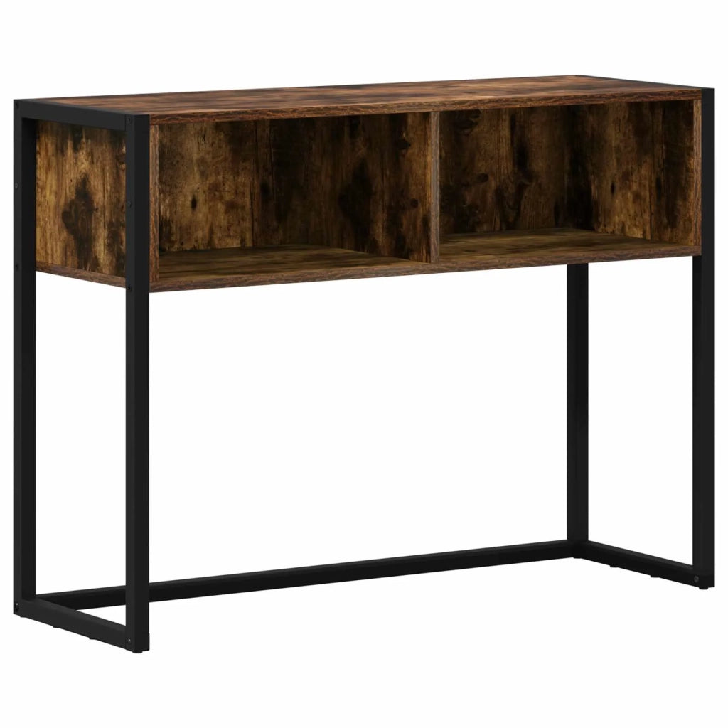 Tavolino | Tavolo laterale Quercia Fumosa 100 x 36 x 75 cm Legno multistrato