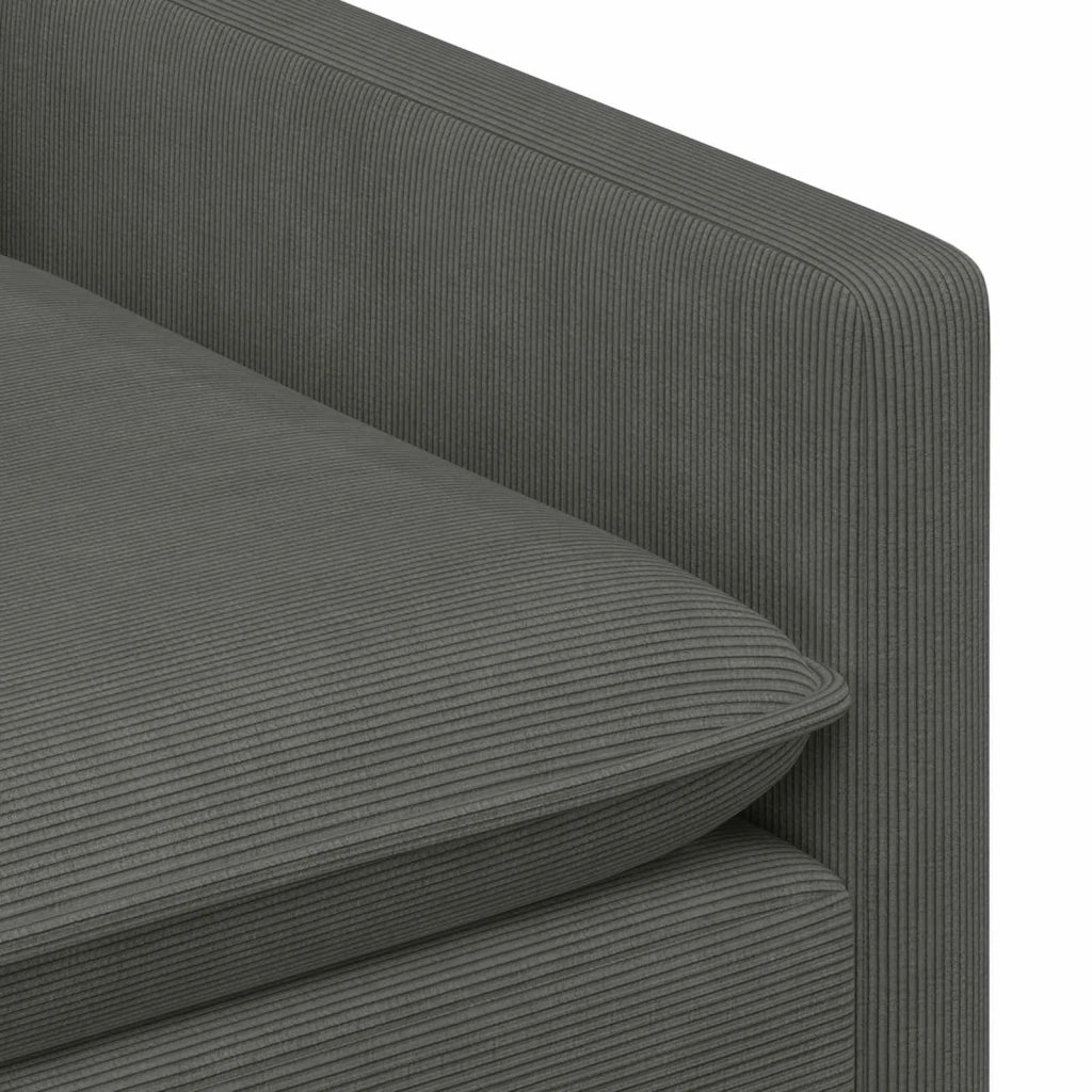 Divano Grigio Scuro 126 x 81 x 87,5 cm Tessuto