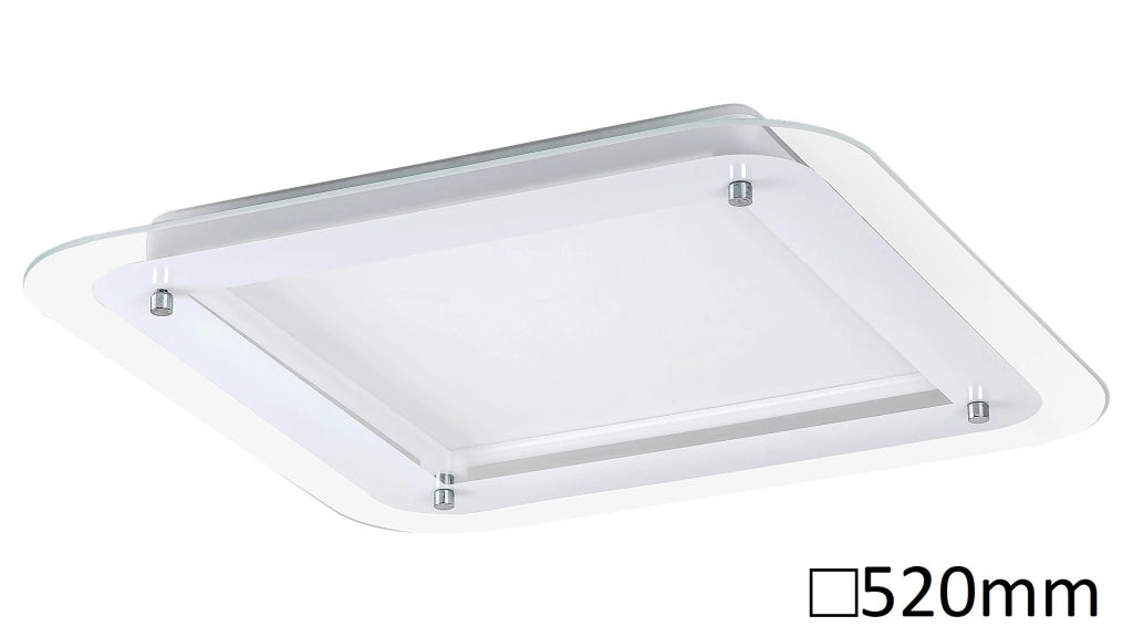 Plafoniera incasso LED quadrata 52cm 22W bianca Rabalux
