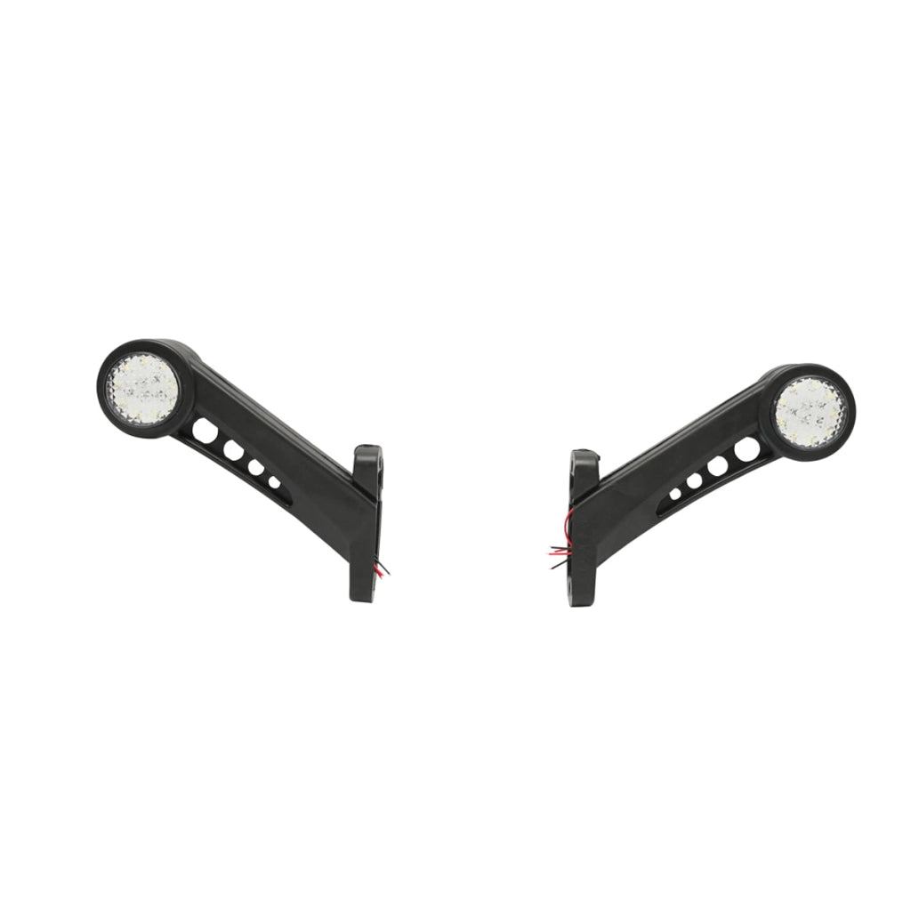Set di lampade laterali  con LED, 12-24V, rosso-bianco, PVC elastico, Breckner Germany